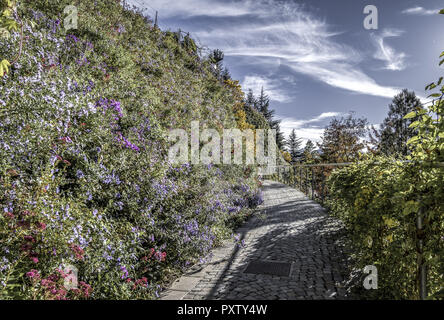 Meranoís Gärten von Schloss Trauttmansdorff Stockfoto