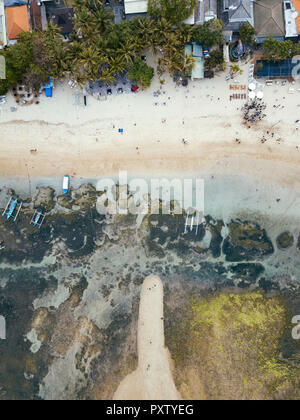 Indonesien, Bali, Luftaufnahme von Sanur Beach Stockfoto