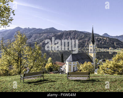 Kirche St. Sixtus in Schliersee, Bayern Stockfoto