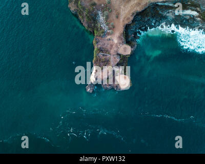 Indonesien, Bali, Luftaufnahme von Balangan Beach Stockfoto