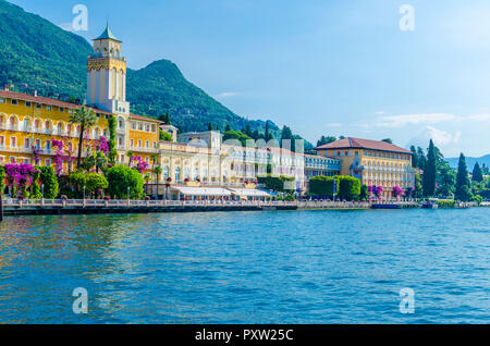 Italien, Lombardei, Gardone Riviera, Gardasee, Grandhotel Stockfoto