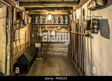 Schwäbischen Bauernhofmuseum, Illerbeuren, Oberschwaben, Deutschland Stockfoto