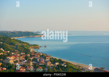 Italien, Abruzzen, San Vito Chietino, Trabocchi Küste Stockfoto