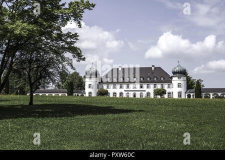 Schlosspark Und Schloss Höhenried Bei Bernried, bin Starnberger See, Bayern, Oberbayern, Deutschland Stockfoto