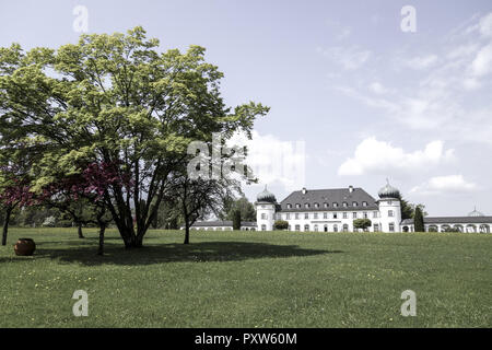 Schlosspark Und Schloss Höhenried Bei Bernried, bin Starnberger See, Bayern, Oberbayern, Deutschland Stockfoto