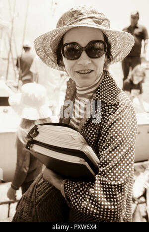 Rosalynn Carter, First Lady der Vereinigten Staaten spricht mit dem Personal eine presidential Retreat. Stockfoto