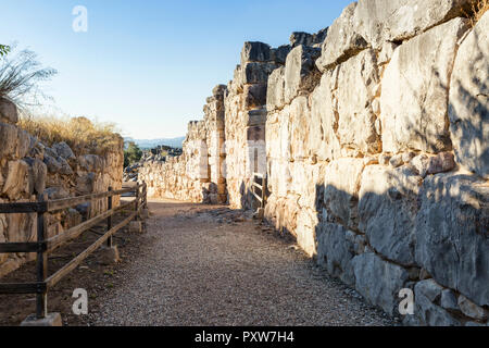 Griechenland, Peloponnes Argolis, Tiryns, archäologische Stätte, Stockfoto