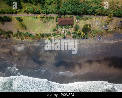Indonesien, Bali, Luftaufnahme von Balian Strand Stockfoto