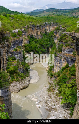 Albanien, Skrapar, Osum Canyon Stockfoto