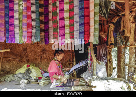 Palong Hill Tribe Frau, Nord-Thailand Stockfoto