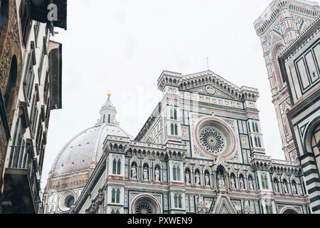 Italien, Florenz, die Basilika Santa Maria del Fiore im Winter Stockfoto