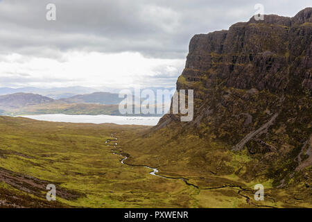 Großbritannien, Schottland, Wester Ross, Applecross Halbinsel, Bealach Na Ba Mountain Pass Stockfoto