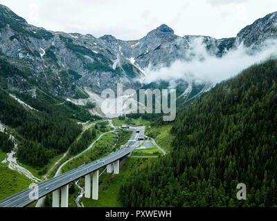 Österreich, Salzburg Land, Radstädter Tauern, Hohe Tauern Straßentunnel Stockfoto