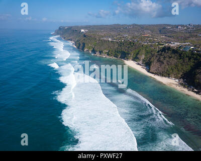 Indonesien, Bali, Luftaufnahme von Karma Strand Stockfoto
