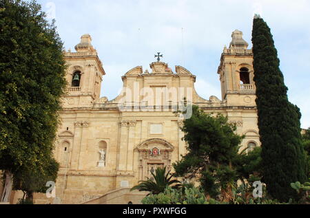 St. Lorenz Kirche in Vittoriosa, Malta Stockfoto