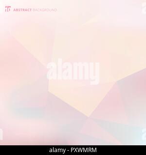 Abstrakte low Polygon und Dreiecke geometrische Muster Muster mit Farbverlauf auf rosa Hintergrund. Vector Illustration Stock Vektor