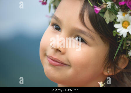Süße kleine Mädchen smilling Stockfoto