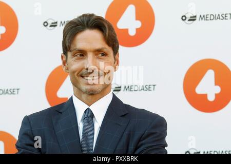 Pier Silvio Berlusconi (Sohn von Silvio Berlusconi) bei der Präsentation der neuen Rete 4, Rom, Italien, 12.September 2018 Foto Remo Casilli/Sintesi/Alamy Stockfoto