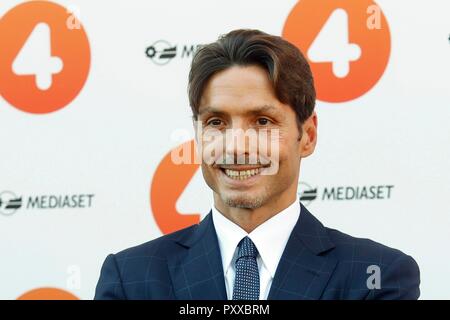 Pier Silvio Berlusconi (Sohn von Silvio Berlusconi) bei der Präsentation der neuen Rete 4, Rom, Italien, 12.September 2018 Foto Remo Casilli/Sintesi/Alamy Stockfoto