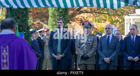 Die 2018 Italienisch Service der Erinnerung UK-Bild R-Marco Villani, Generalkonsul & neben ihm, Italienischer Botschafter Raffaele Trombetta Stockfoto