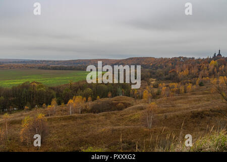 Blick auf das Kloster von Shamordino. Region Kaluga Stockfoto