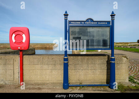 Portgordon Hafen Stockfoto