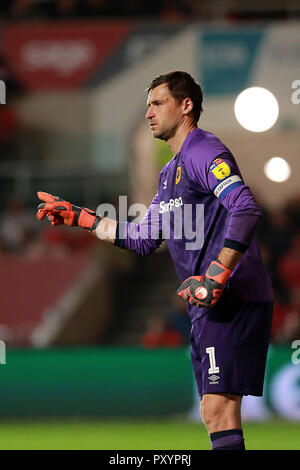 Bristol, UK. 24 Okt, 2018. David Marshall von Hull City während der efl Sky Bet Championship Match zwischen Bristol City und Hull City an Ashton Gate, Bristol, England am 24. Oktober 2018. Foto von Dave Peters. Nur die redaktionelle Nutzung, eine Lizenz für die gewerbliche Nutzung erforderlich. Keine Verwendung in Wetten, Spiele oder einer einzelnen Verein/Liga/player Publikationen. Credit: UK Sport Pics Ltd/Alamy leben Nachrichten Stockfoto