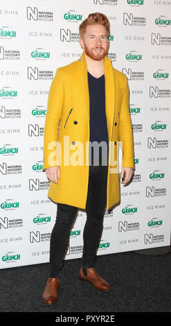 London, Großbritannien. 24. Oktober, 2018. Neil Jones, Natural History Museum Ice Rink Launch Party, London, UK, 24. Oktober 2018, Foto von Richard Goldschmidt Credit: Rich Gold/Alamy leben Nachrichten Stockfoto