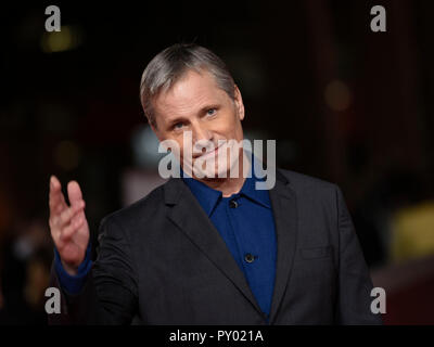 Italien, Rom, 24. Oktober 2018: Rom Film Festival 2018, roten Teppich des Films "Grünbuch" dargestellt: Viggo Mortensen Foto © Fabio Mazzarella/Sintesi/Alamy leben Nachrichten Stockfoto