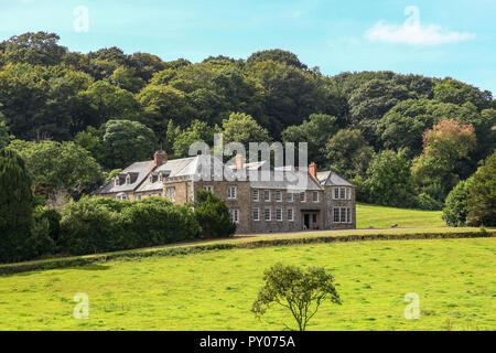 Penrose Haus, ein privates Hotel, auf der National Trust Penrose Immobilien in der Nähe von Loe Bar, in der Nähe von Helston, Cornwall, England, Großbritannien Besitz Stockfoto