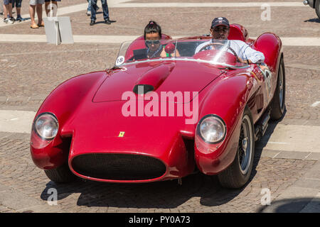 Ferrari 290 MM Spider rosso Ferrari Stockfoto