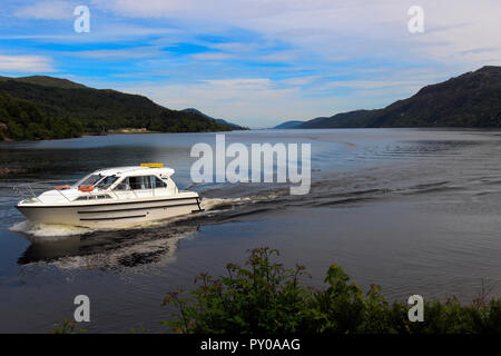 Am südlichen Ende des Loch Ness, Fort Augustus, Scottish Highlands, Schottland, UK Stockfoto