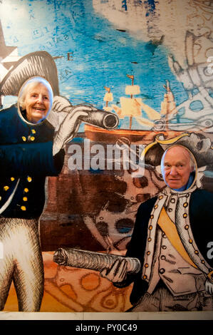 Die Endeavour Erfahrung, Whitby. Captain Cook Schiff. Stockfoto