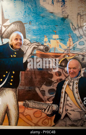 Die Endeavour Erfahrung, Whitby. Captain Cook Schiff. Stockfoto