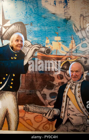 Die Endeavour Erfahrung, Whitby. Captain Cook Schiff. Stockfoto