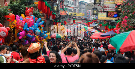 Chinese New Year Celebration in Chinatown, Manila, Philippinen Stockfoto