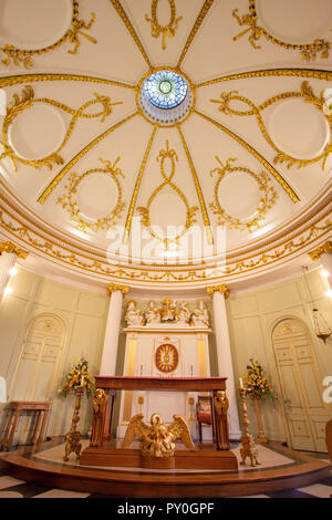 Die Versteckte Kapelle in der Bar Convent in York, North Yorkshire Stockfoto