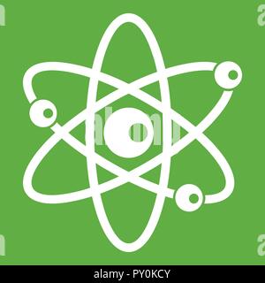 Die Moleküle der Atom-Symbol grün Stock Vektor