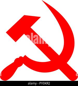 Sowjetunion Sichel und Hammer Symbol. Für Ihr Design Template Stock Vektor