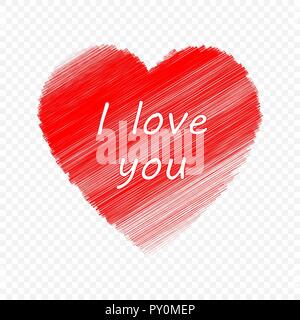 Happy Valentines Tag Hintergrund mit grunge Herz Stock Vektor