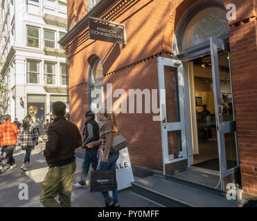 Die New York French Connection Store im Viertel Soho am Samstag, 20. Oktober 2018. Die im Vereinigten Königreich ansässige French Connection wird berichtet in Diskussionen in Bezug auf einen Verkauf des Unternehmens an. (© Richard B. Levine) Stockfoto