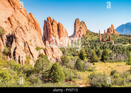 Der Garten der Götter in Colorado Springs, USA an einem sonnigen Tag Stockfoto