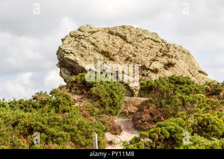 Agglestone Rock, in der Nähe von North, South Dorset Stockfoto