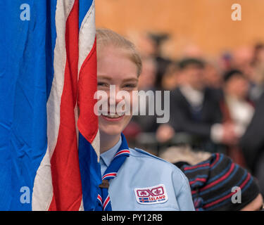 Islands Scout im Rahmen der Festlichkeiten von Independence Day, 17. Juni, Reykjavik, Island Stockfoto