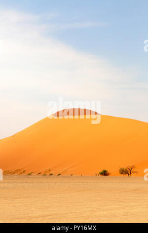 Düne 45 eine bekannte Düne in der Namib Wüste, Sossusvlei, Namibia Afrika Stockfoto