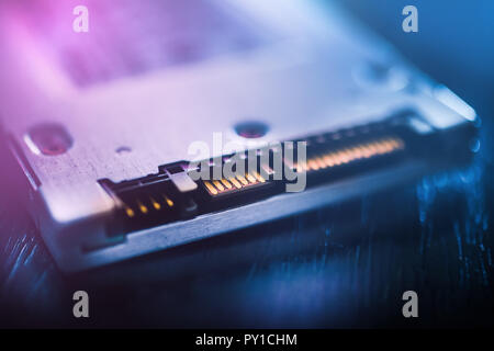 SSD SATA-Port Stockfoto