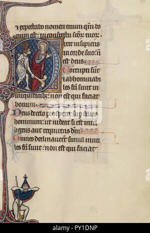Bute Master (franko-flämischen, aktiv 1260 - 1290) - Bute Psalter Stockfoto