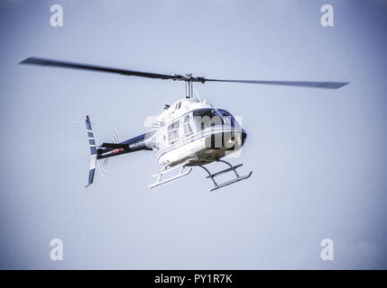 Hubschrauber Im Flug Stockfoto