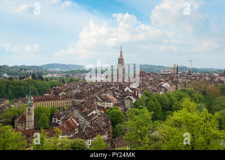 Stadt Bern Skyline mit schönen schönen Himmel in Bern, Schweiz. Europa. Stockfoto