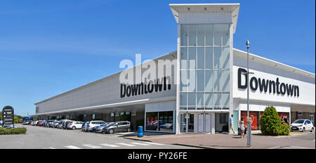 Großes Kaufhaus in der Innenstadt von der Stadt Einzelhandel superstore Shopping Business im Lager in der Nähe der A1 road Grantham Lincolnshire England Großbritannien Stockfoto